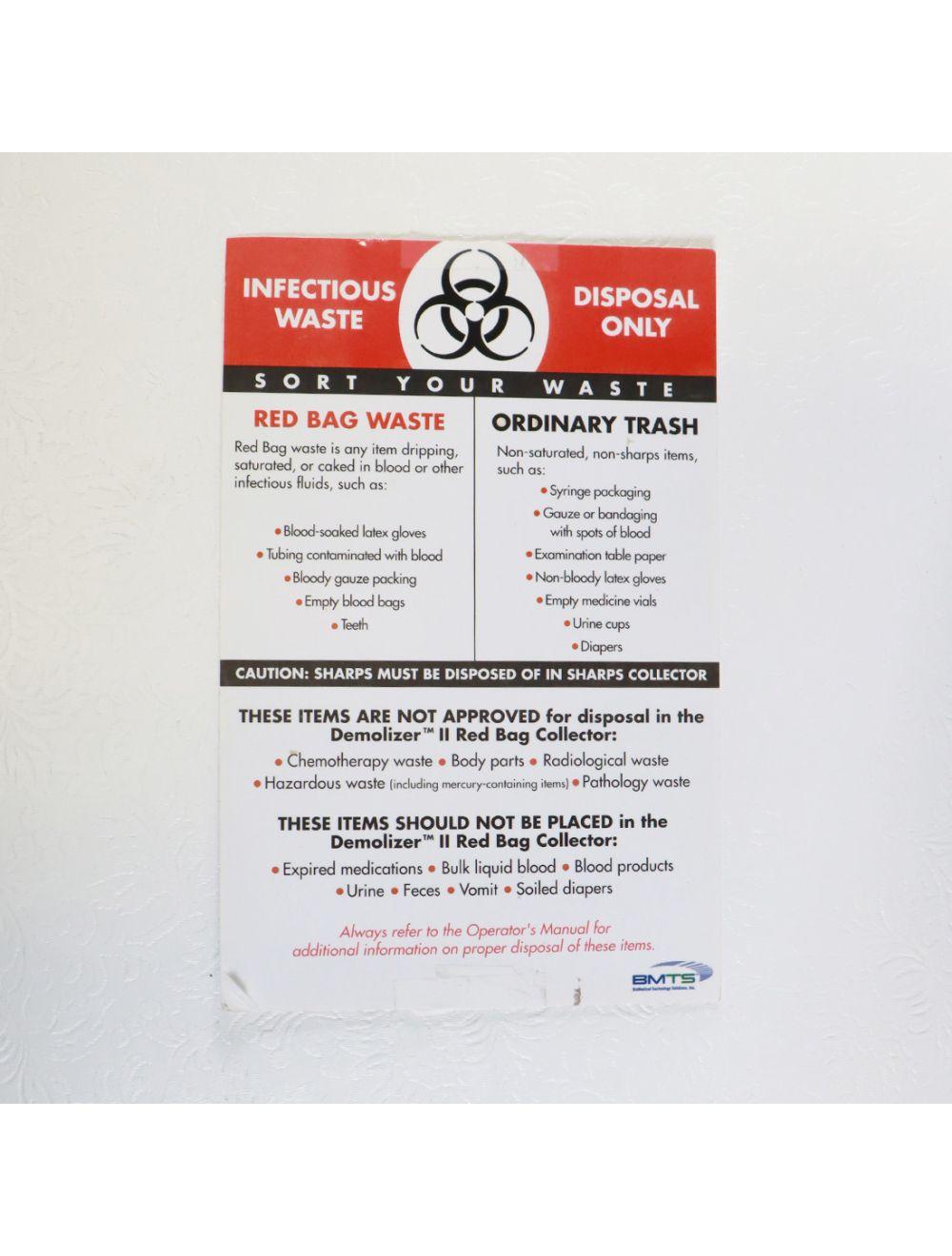 BioMedical Technology Solutions Demolizer II Biomedical Waste Disposal System Sol International Medical