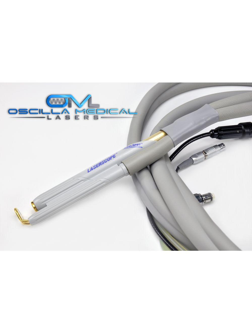 Laserscope Lyra i Aura Versastat CoolSpot HandPiece 1-5mm Fiber 532nm 1064nm AMS Sol International Medical