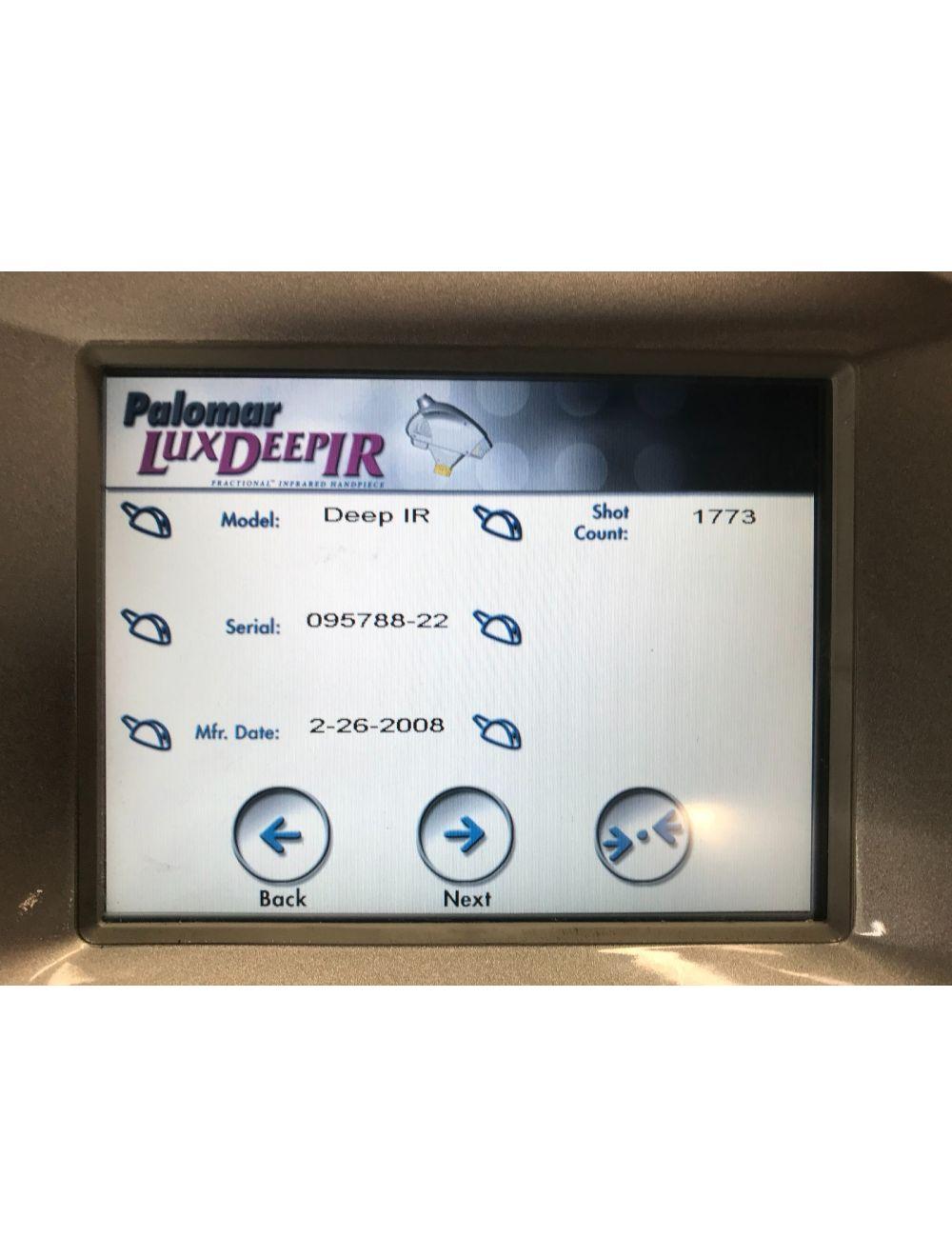2007 Palomar Starlux 500 Lux Deep IR Fractional Infrared Handpiece 2K LOW Shots Palomar