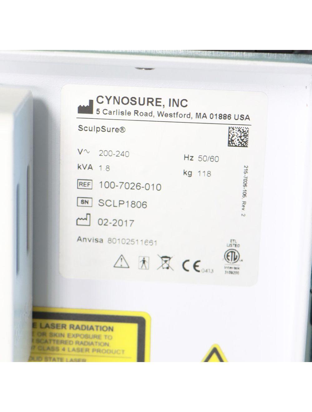 2017 Cynosure SculpSure 1060nm Diode Laser Contour Body Sculpt Non-Invasive Cynosure