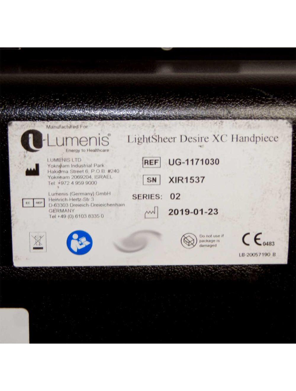 2019 Lumenis LightSheer Desire XC Diode Laser Chill Tip Hair Removal Handpiece Lumenis