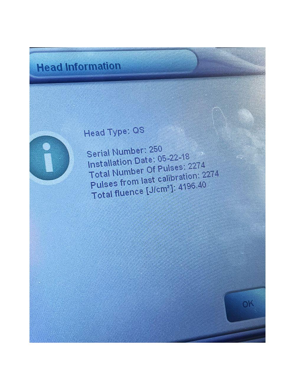 2016 Lumenis M22 Q-Switched Nd:YAG 1064 Laser Tattoo Removal Handpiece SA-1020221 Lumenis