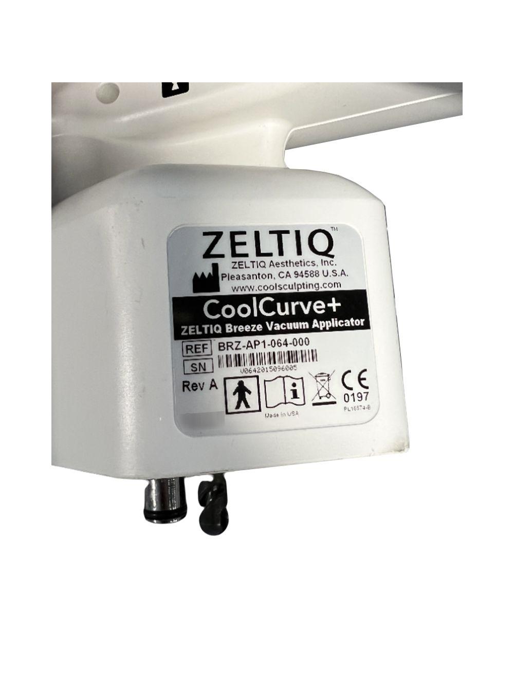 Zeltiq CoolSculpting CoolCurve+ Vacuum Applicator Handpiece BRZ-AP1-064-000 2015 Zeltiq