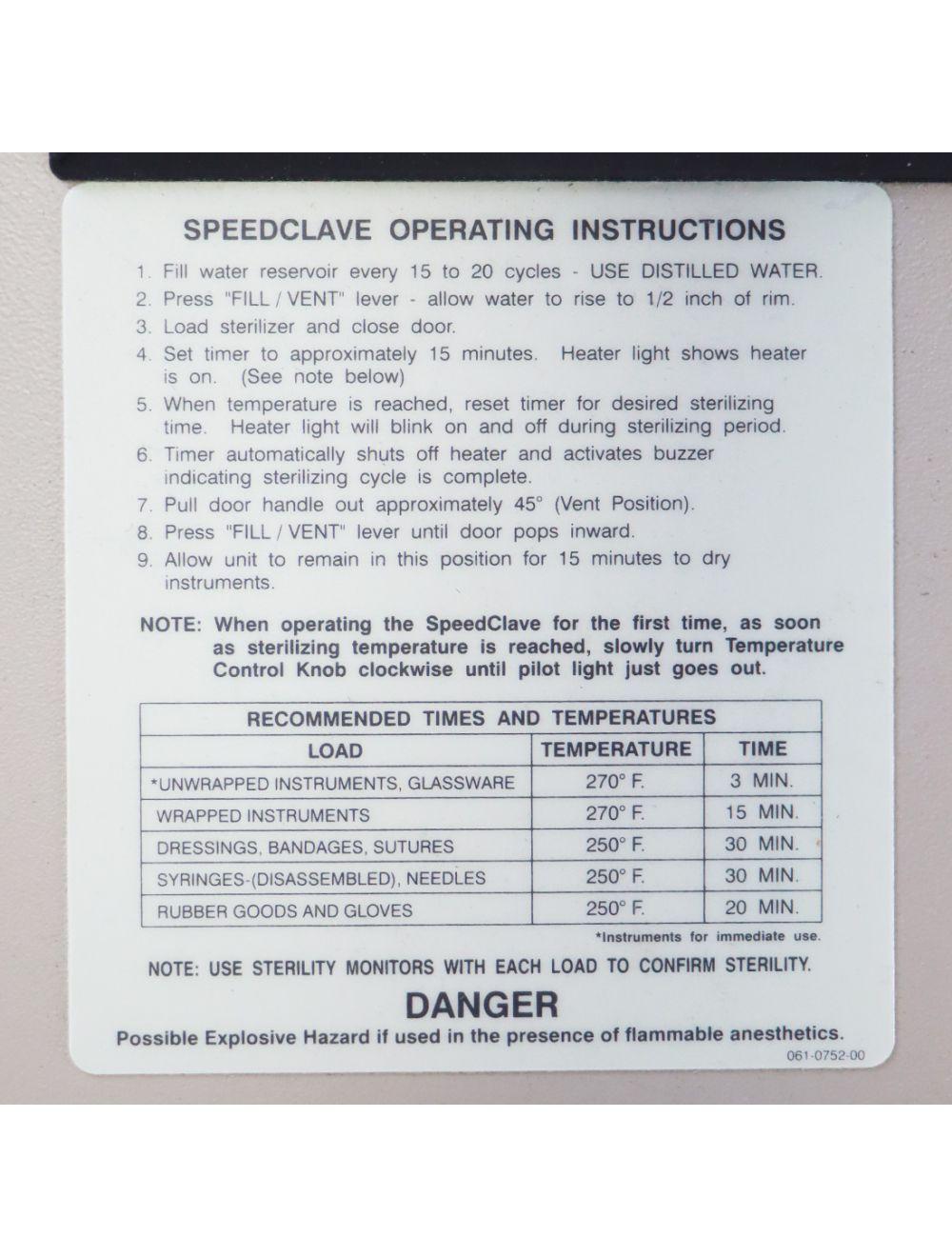 Midmark Ritter M7 Speedclave Sterilizer M7-022 Autoclave Sol International Medical