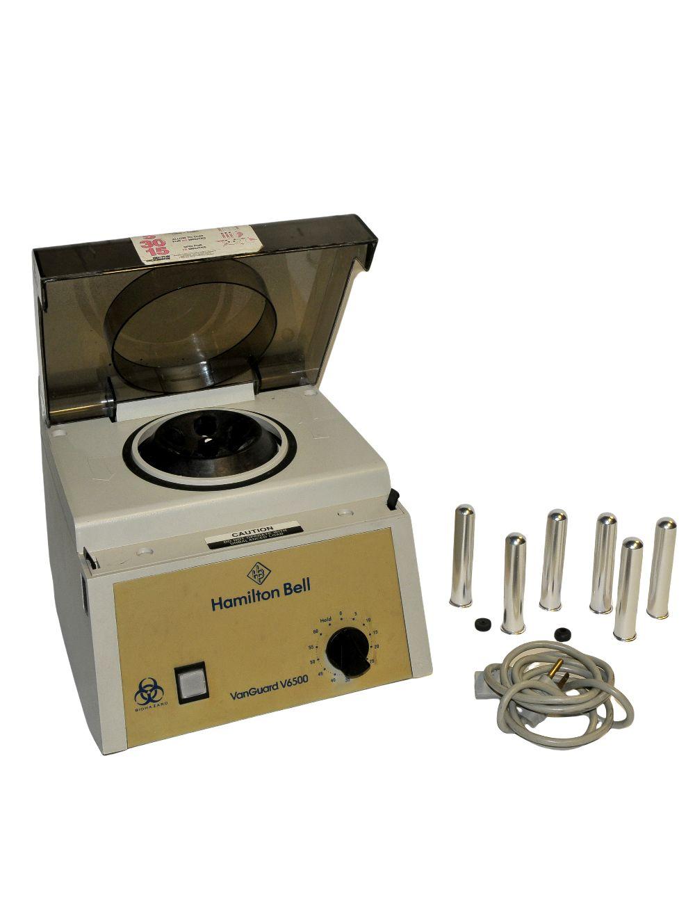 Hamilton Bell Van Guard V6500 Centrifuge Model 6000 6 Slot Rotor Van Guard Timer Sol International Medical