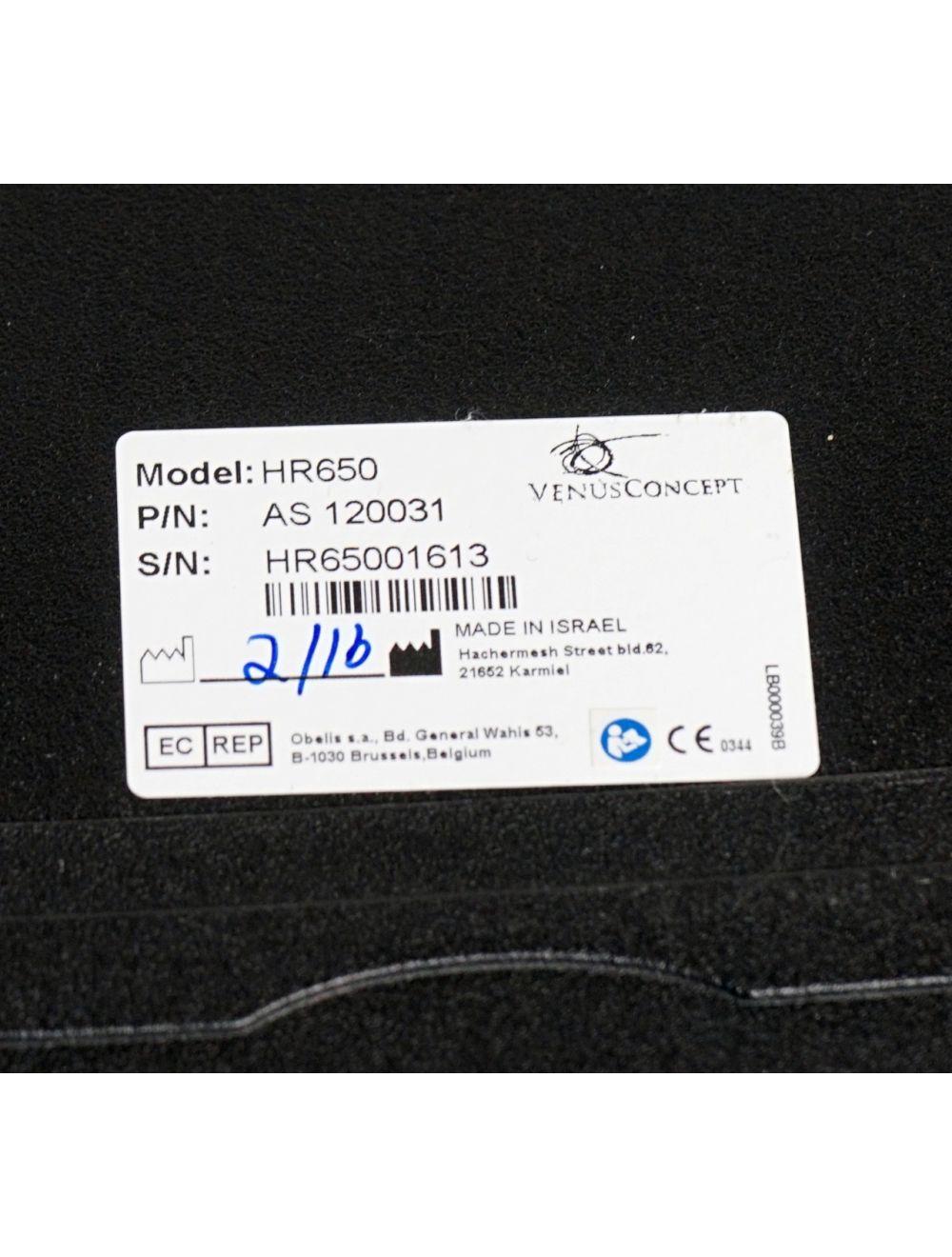 VenusConcept Handpiece HR650 Venus Concept AS120031 Hair Removal HR Hand Piece Venus