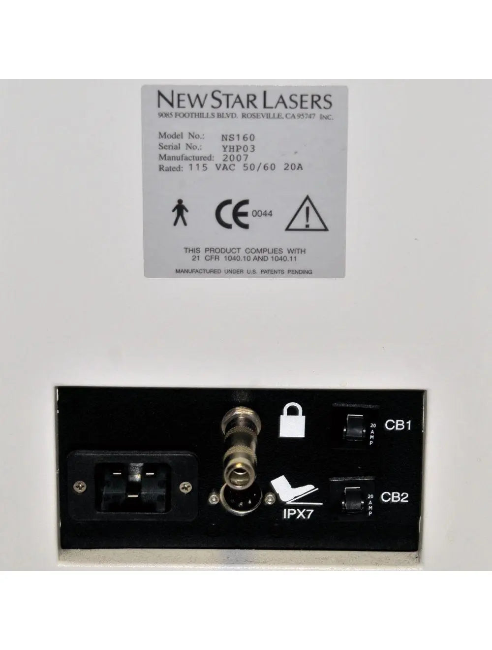 2007 New Star NS160 CoolLipo Laser Nd YAG 1320 nm Dermatology Ablation NewStar Sol International Medical