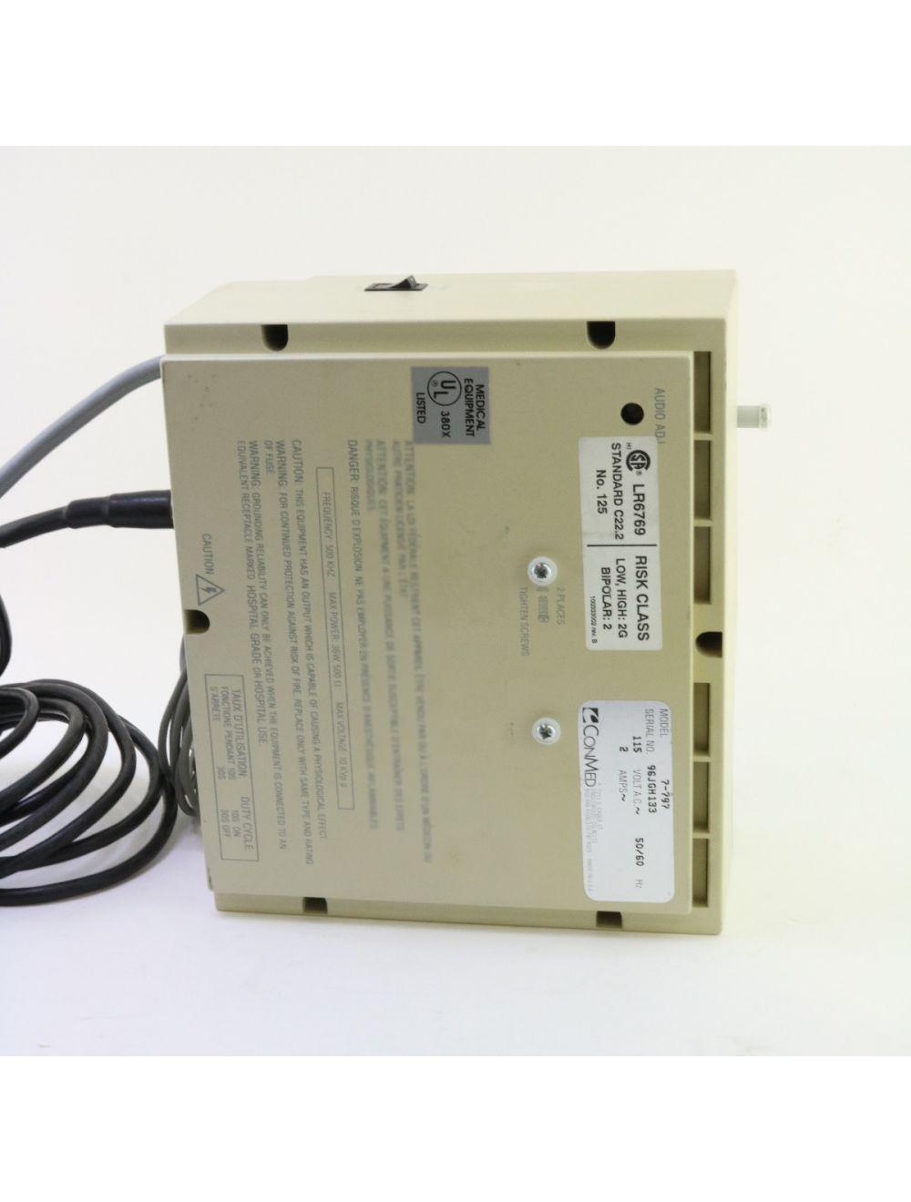 ConMed Hyfrecator PLUS Low Power High Frequency RF Fulguration Desiccation 7-797 Sol International Medical