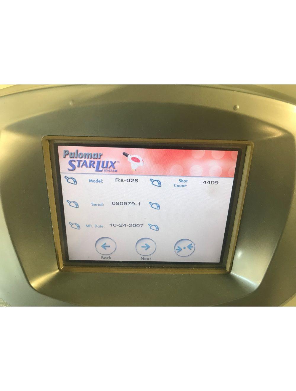2005 Palomar Starlux 300 IPL Hair Removal Pigmented Lesions 3 HPs Lux G Ys Rs Palomar