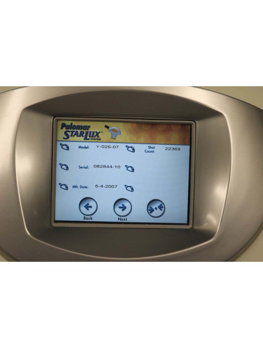 2007 Palomar Starlux 300 IPL Hair Removal Pigment Lux G Y R 3 Handpiece Star Lux Palomar