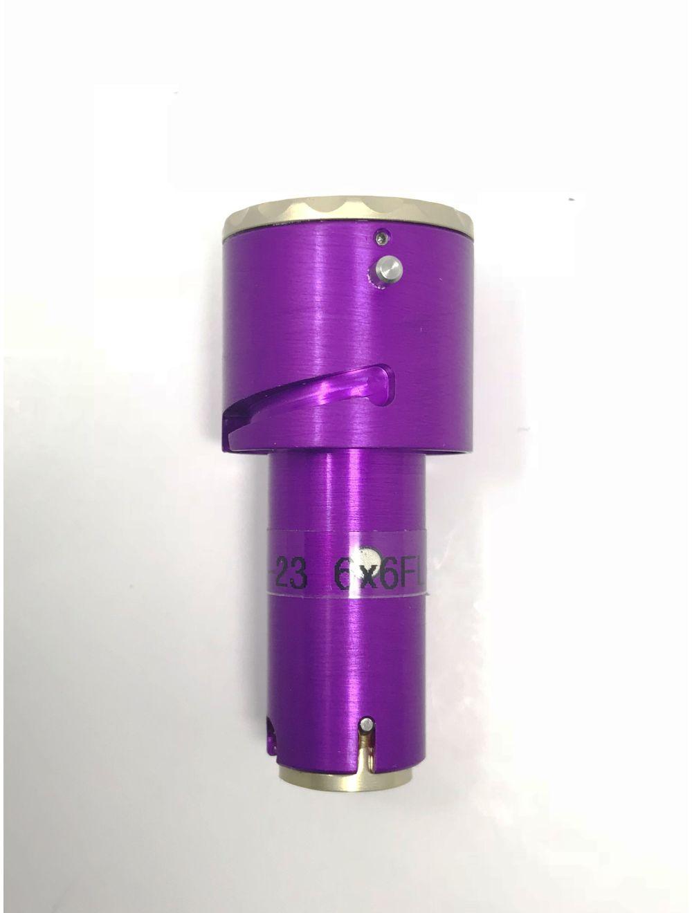 Palomar Lux2940 Handpiece Tip Purple 098372-23 6X6 FL Optics LUX 2940 Laser Lens Palomar