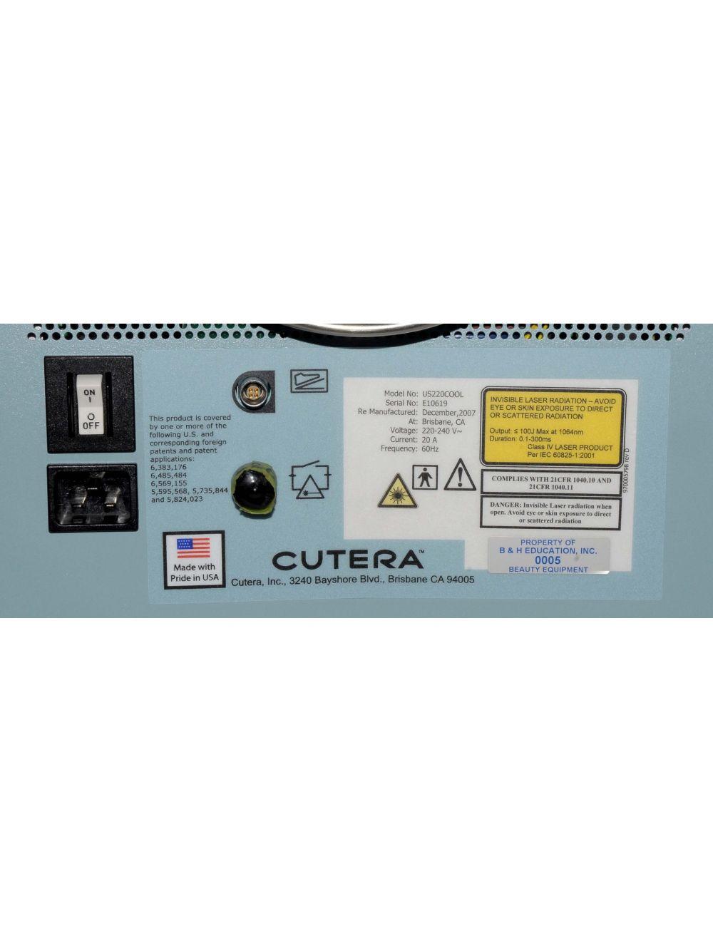 2007 Cutera Xeo Cool Glide CV Long Pulse Nd:YAG 1064nm CoolGlide HR Hair Removal Cutera