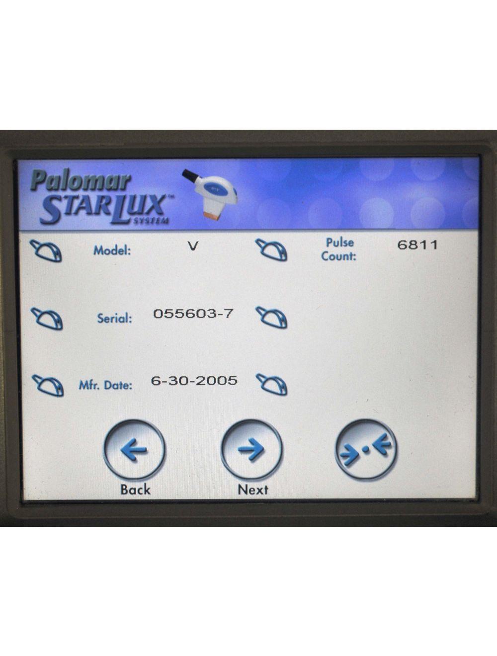2005 Palomar StarLux 300 500 Laser LuxV Hand Piece Cynosure Lux V Acne Palomar