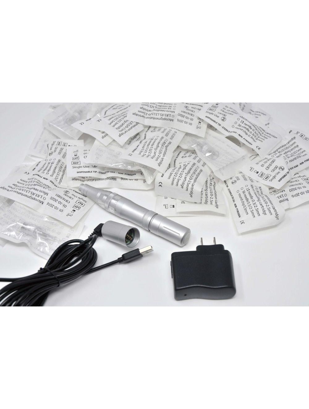 Silver SkinStylus Microtherapy Pen Kit Beautiful Skin Stylus DEMO w 40/Needles Sol International Medical