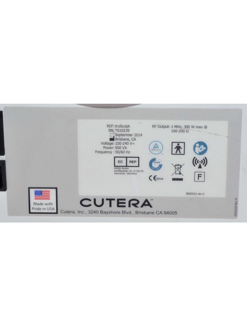 2014 Cutera truSculpt Tru Sculpt Radio Frequency RF Cosmetic Laser RF System Cutera