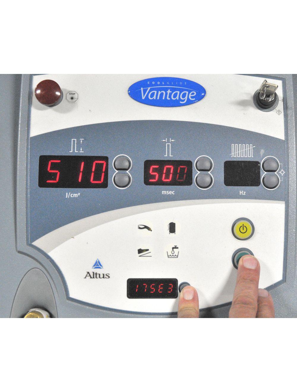 2002 Cutera VANTAGE Altus 110 Laser 1064 Nd YAG Hair Removal 3-5-7-10mm HP HR Cutera