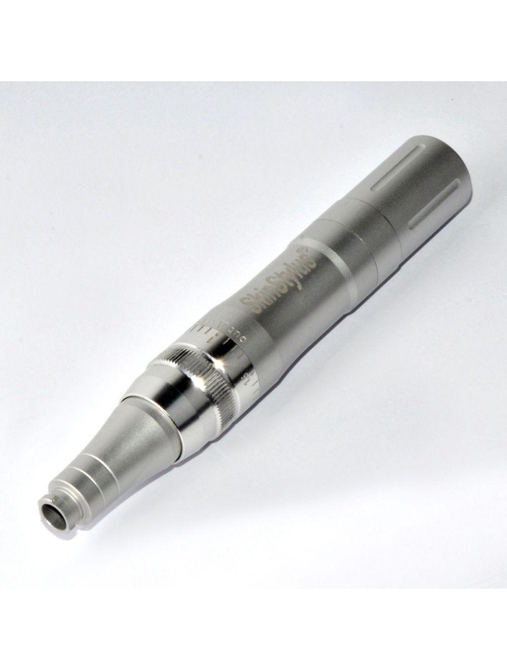 SkinStylus Microneedling Silver Pen &amp; Battery &amp; Charger Set 4-Pin Contact Type Sol International Medical