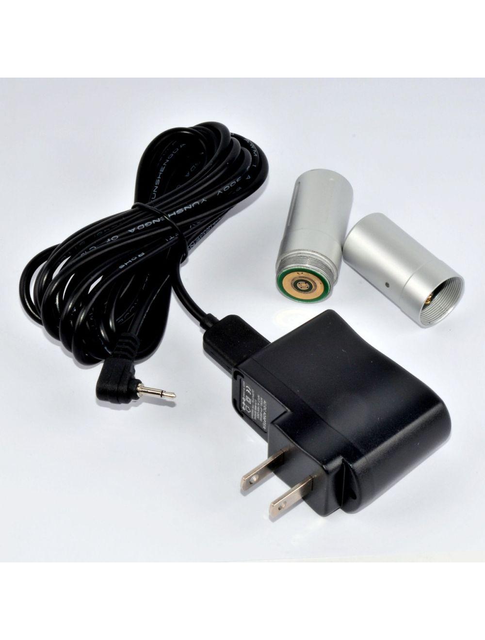 SkinStylus Microneedling Silver Pen &amp; Battery &amp; Charger Set 4-Pin Contact Type Sol International Medical