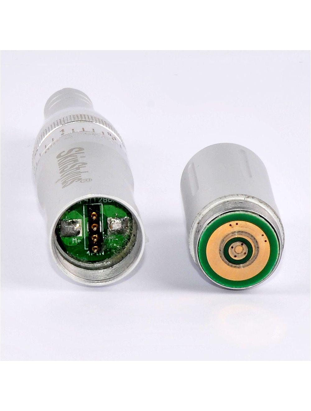 SkinStylus Microneedling Silver Pen &amp; Battery &amp; Charger Set 4-Pin Contact Type Sol International Medical