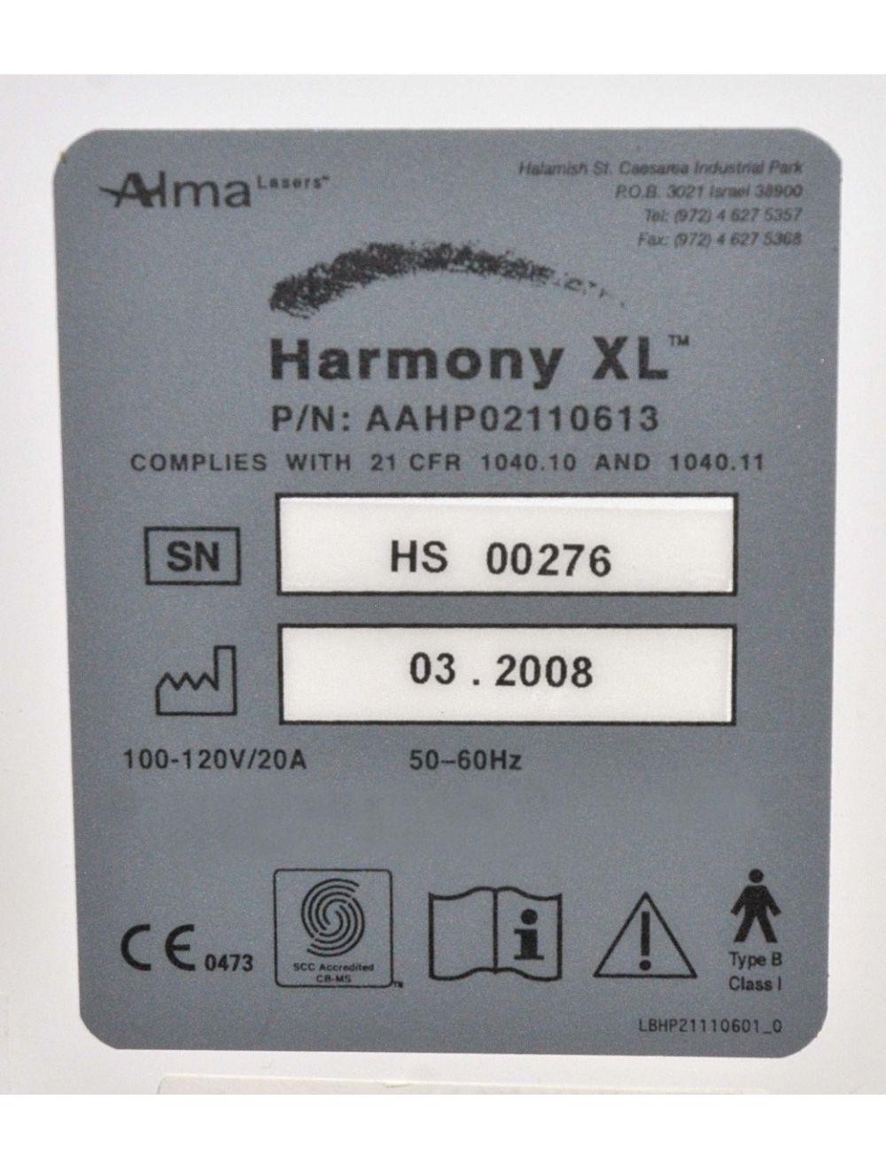 2008 Alma Harmony XL Laser IPL Skin Rejuvenation 2 Handpieces 650 nm 950 nm HP Alma