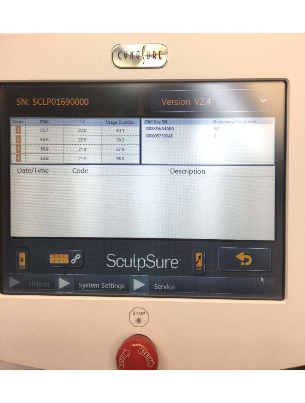 2015 Cynosure SCULPSURE 1060 nm Diode Laser Lipolysis Body Contour Reduce Fat Cynosure