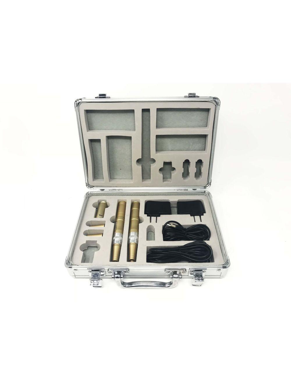 SkinStylus Autoclavable Microneedle Skin Renewal Collagen TWO 2 Pen Pro Kit GOLD Sol International Medical