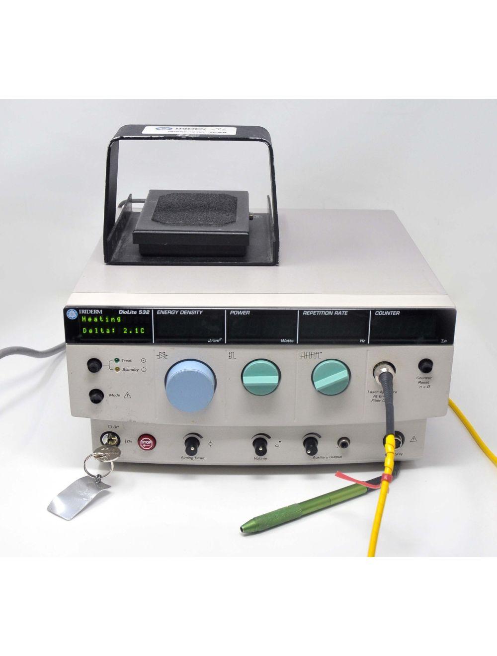 Iridex Iriderm DioLite Vascular Pigment Lesion Laser 532nm Diode W/Handpiece KTP Sol International Medical