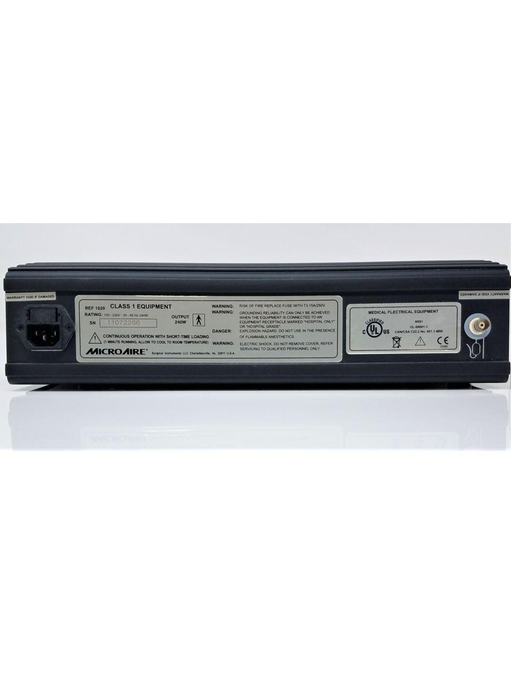 Microaire 1020 Console Power Unit w/Reciprocating Saw Orthopedic Orthopaedic Sol International Medical