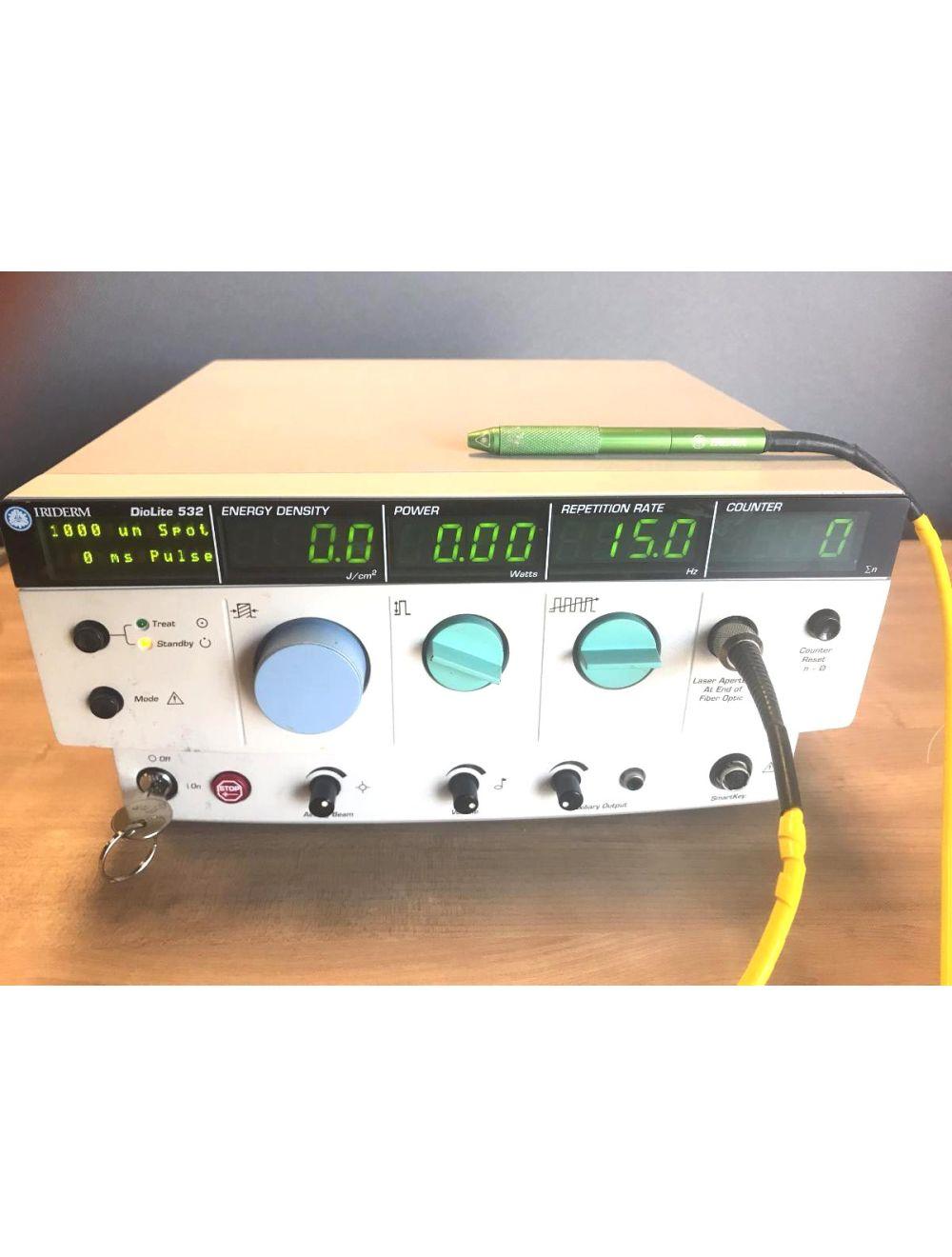 Iridex Iriderm DioLite Vascular Pigment Lesion Laser 532nm Diode W/Handpiece KTP Sol International Medical