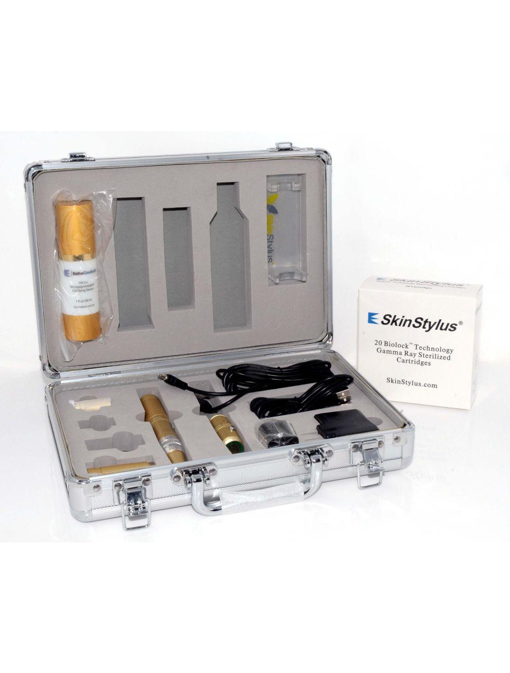 SkinStylus Gold Pen Professional Kit BioLock 1 Microneedling Microneedle DEMO Sol International Medical