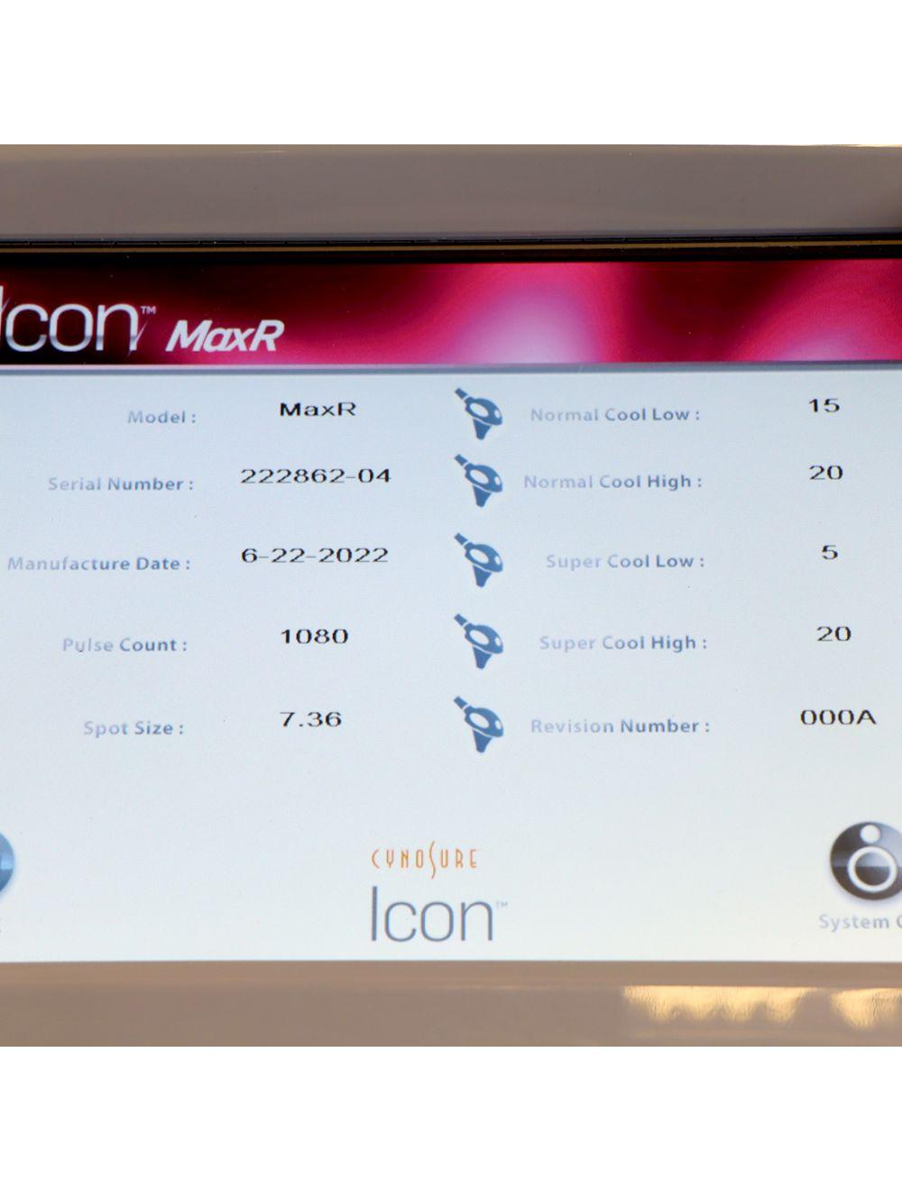 Palomar Cynosure Icon 2022 MaxR Handpiece Laser IPL Max R Red Palomar