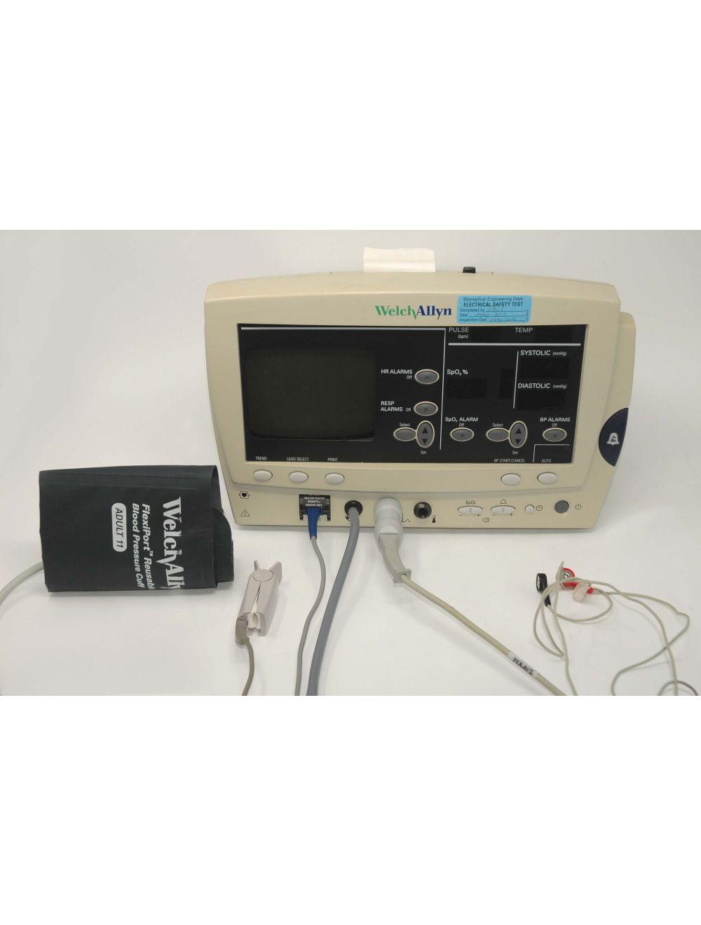 Welch Allyn Vital Signs Patient Monitor w/Blood Pressure Cuff Series 6200 EKG Sol International Medical