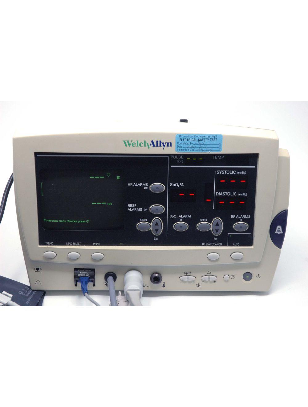 Welch Allyn Vital Signs Patient Monitor w/Blood Pressure Cuff Series 6200 EKG Sol International Medical