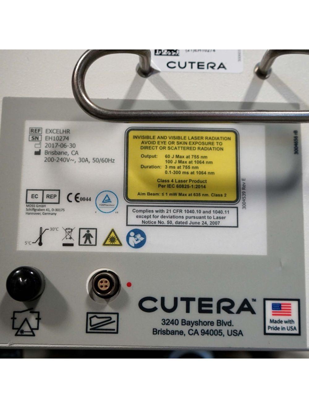 2017 Cutera ExcelHR Laser Hair Removal Lesions Veins Nd YAG 755 1064nm Excel HR Cutera