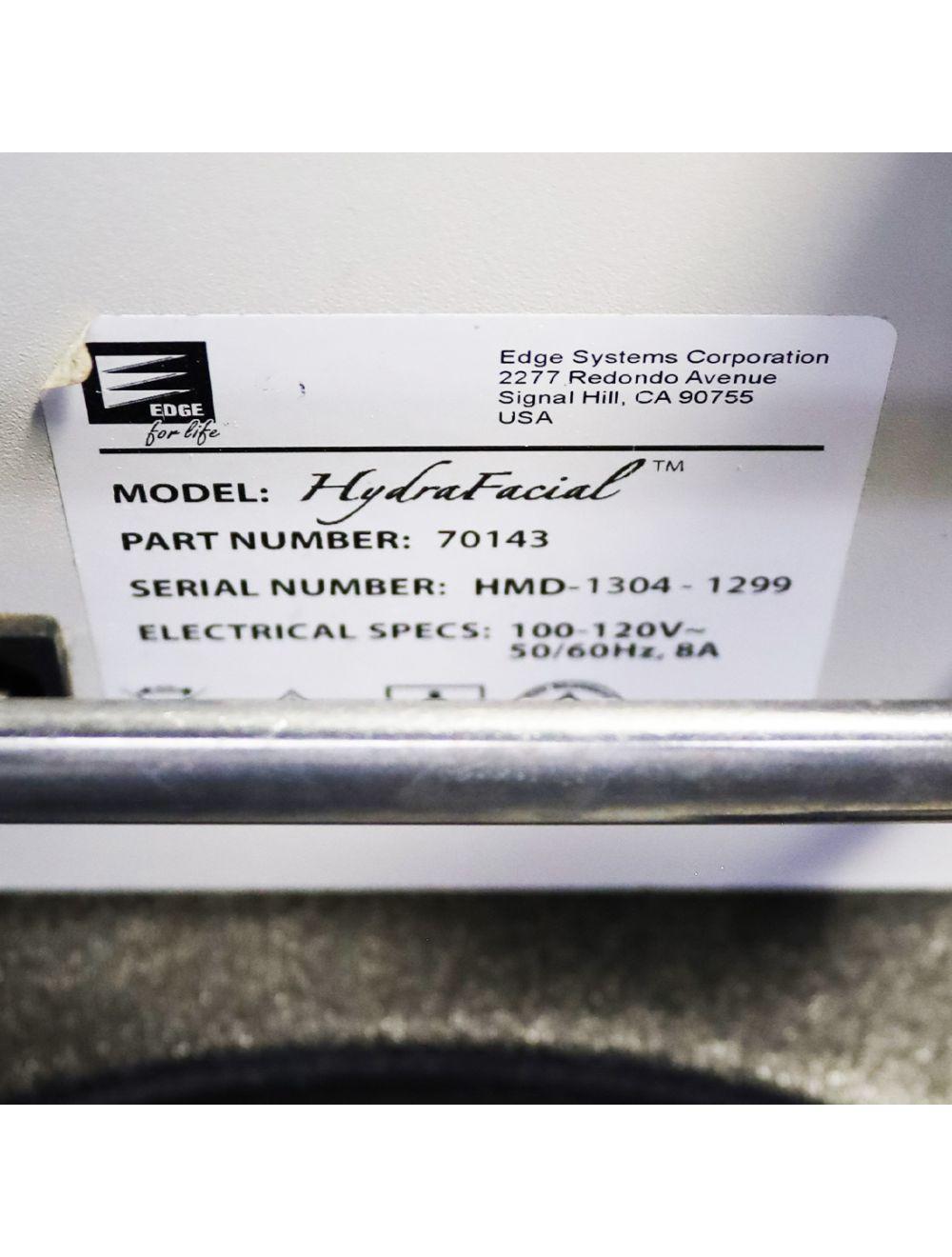 2013 Edge For Life Systems Hydrafacial MD Hydradermabrasion Skin Treatment 70143 Hydrafacial