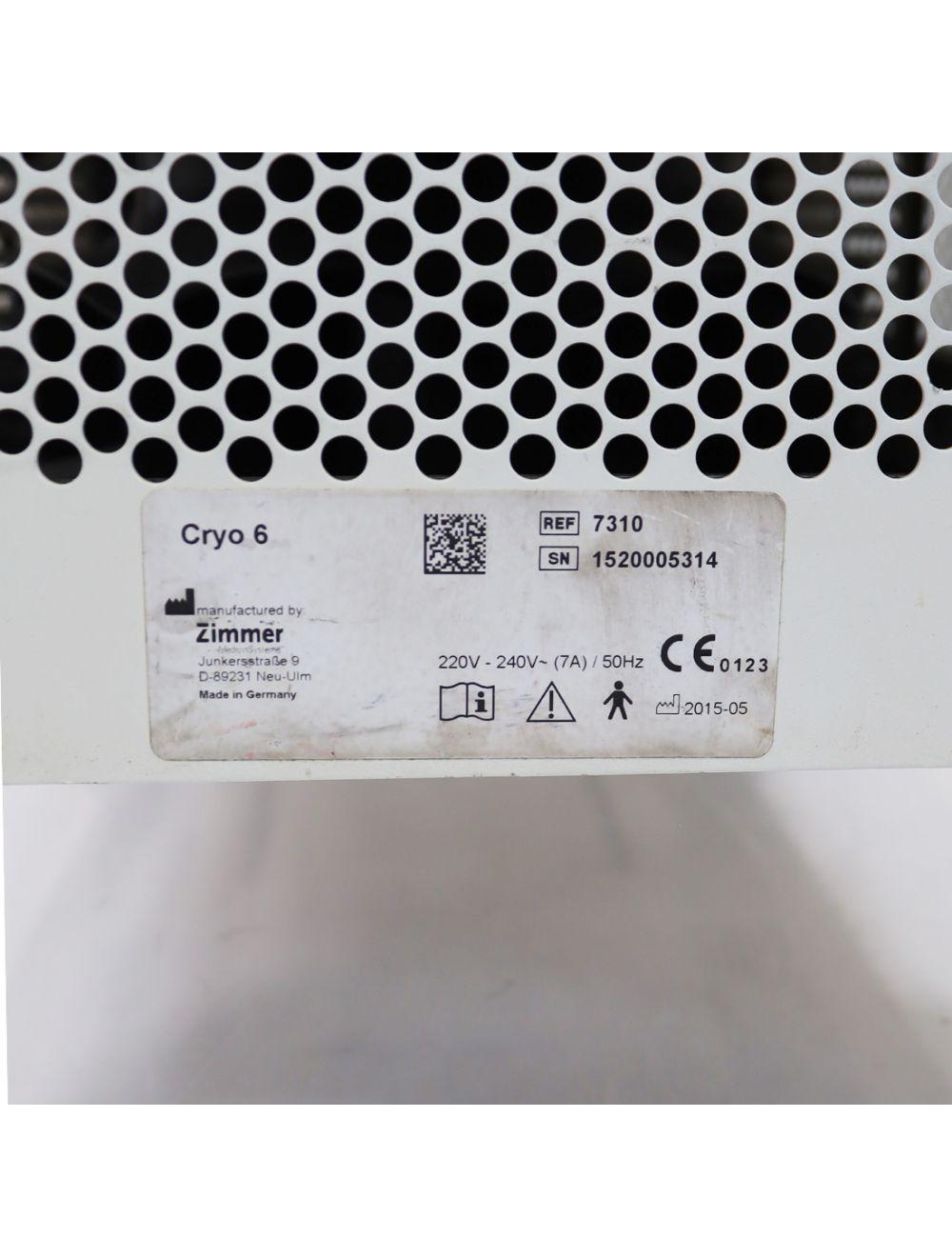 2015 Zimmer Cryo 6 Chiller Cold Air Therapy Spot Cooling Treatment Cryotherapy Sol International Medical