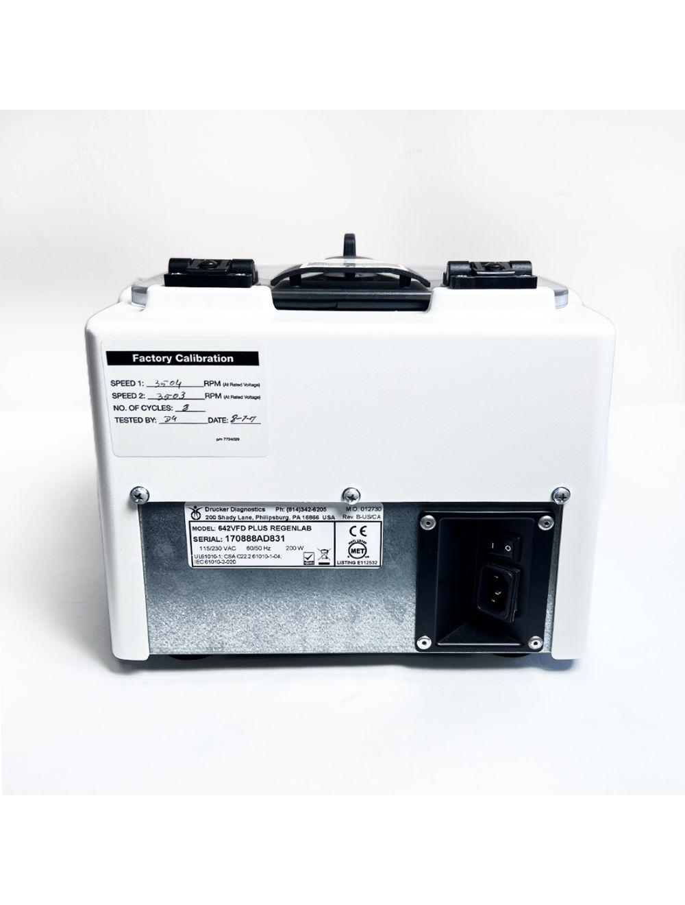 Drucker Diagnostics 642VFD Plus RegenLab PRP Centrifuge Laboratory 642 VFD + Sol International Medical