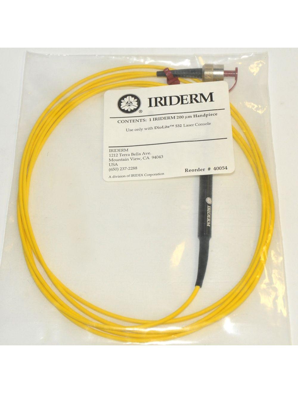 Iridex Iriderm Diolite 532 nm KTP Laser Console w/2 Fiber Handpieces 500um 700um Sol International Medical
