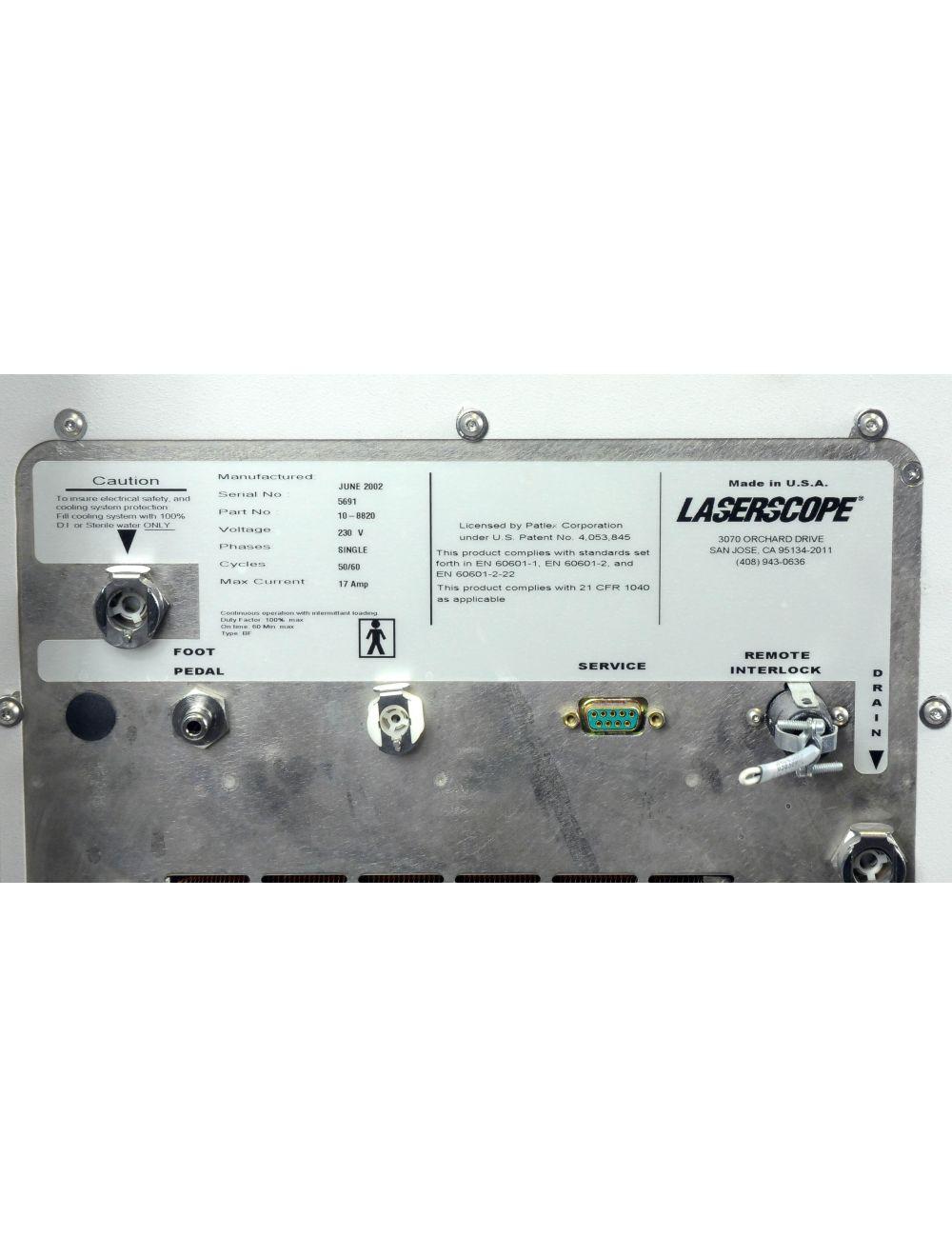 2002 Laserscope Lyra Nd:YAG Laser w CoolSpot 10mm Hand Piece Hair Removal / Vein Sol International Medical