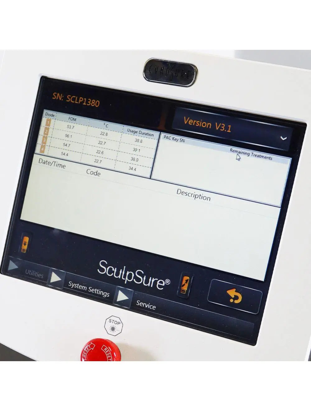 2016 Cynosure SculpSure Diode Laser Non-Invasive Body Sculpting Contour System Cynosure