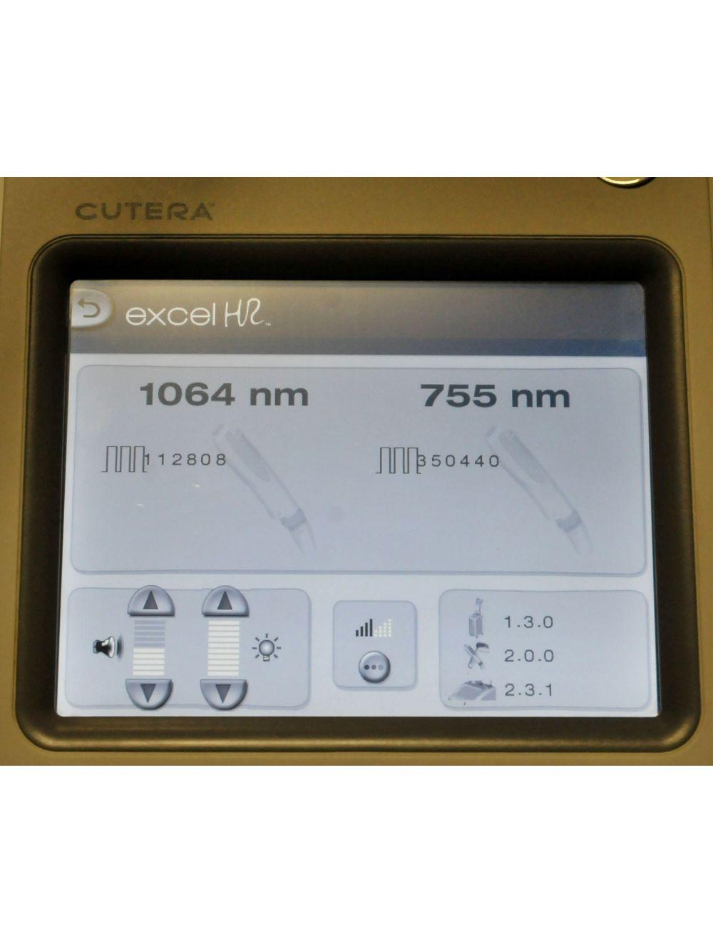 Cutera ExcelHR Laser Alexandrite Nd YAG 755 1064 Hair Removal Lesions Excel HR Cutera