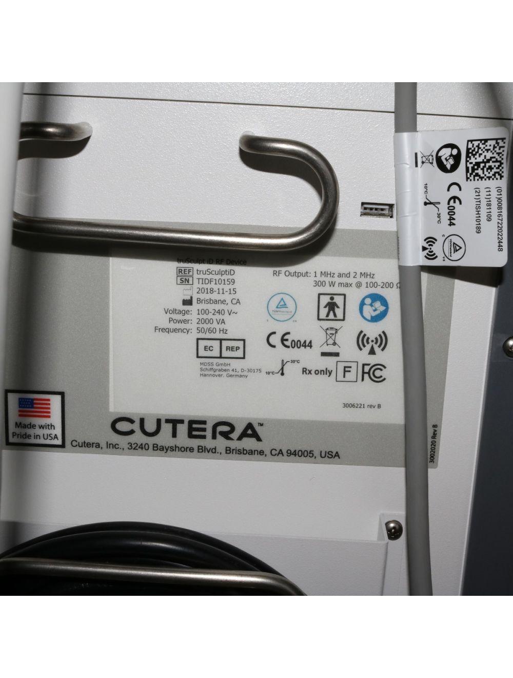 2018 Cutera truSculpt iD Radiofrequency Body Sculpting Contour RF True Sculpt Cutera