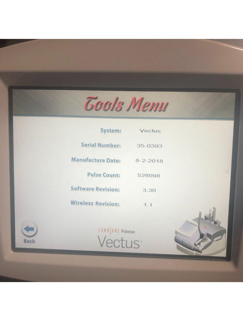 2013 Cynosure Palomar Vectus 810 nm Diode Skintel Hair Removal Laser System Palomar