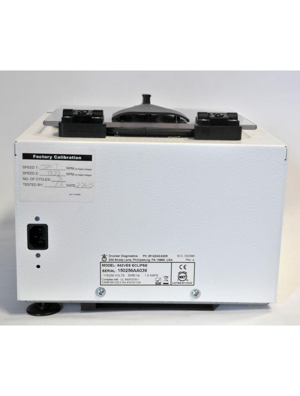 Drucker Diagnostics 642VES Eclipse Centrifuge Easy Spin 3500 RPM PRP 642 VES Sol International Medical