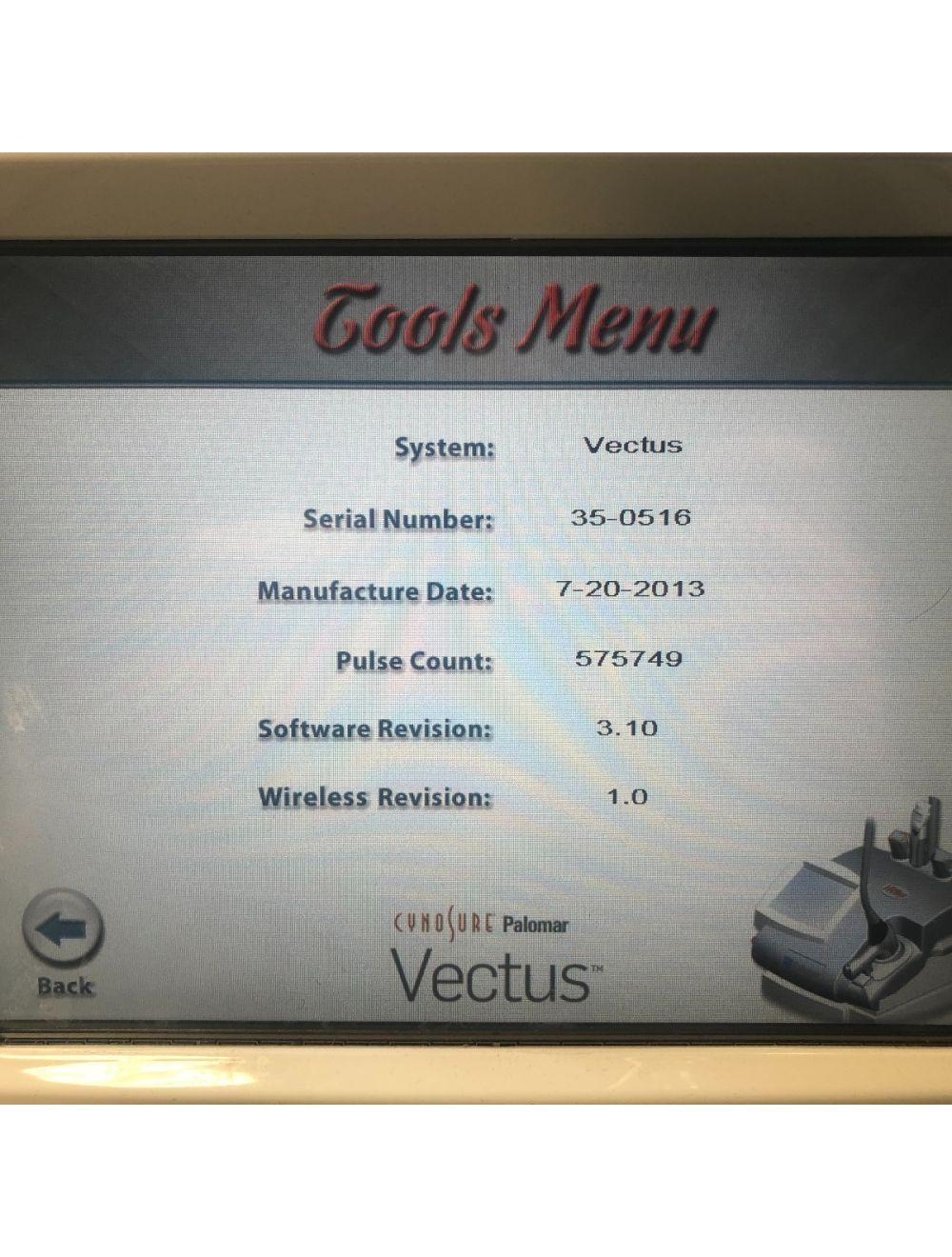 2013 Cynosure Palomar Vectus 810nm Diode Hair Removal Diode Laser System Palomar