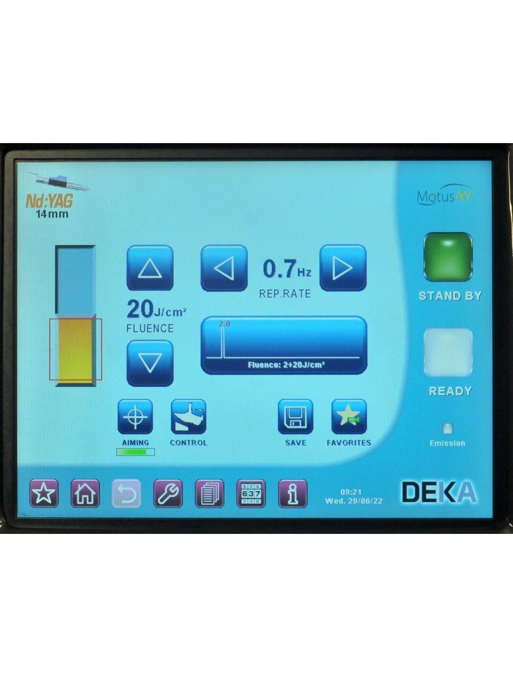 2021 DEKA MotusAY Dual Nd YAG Alex Laser 755 1064 Hair Removal Vascular Motus AY Sol International Medical
