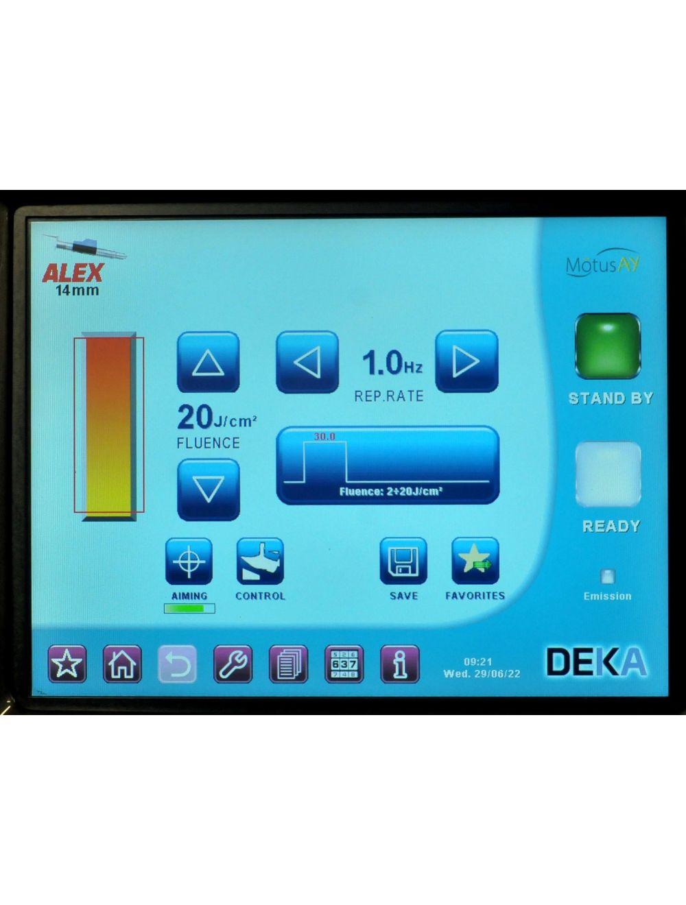 2021 DEKA MotusAY Dual Nd YAG Alex Laser 755 1064 Hair Removal Vascular Motus AY Sol International Medical