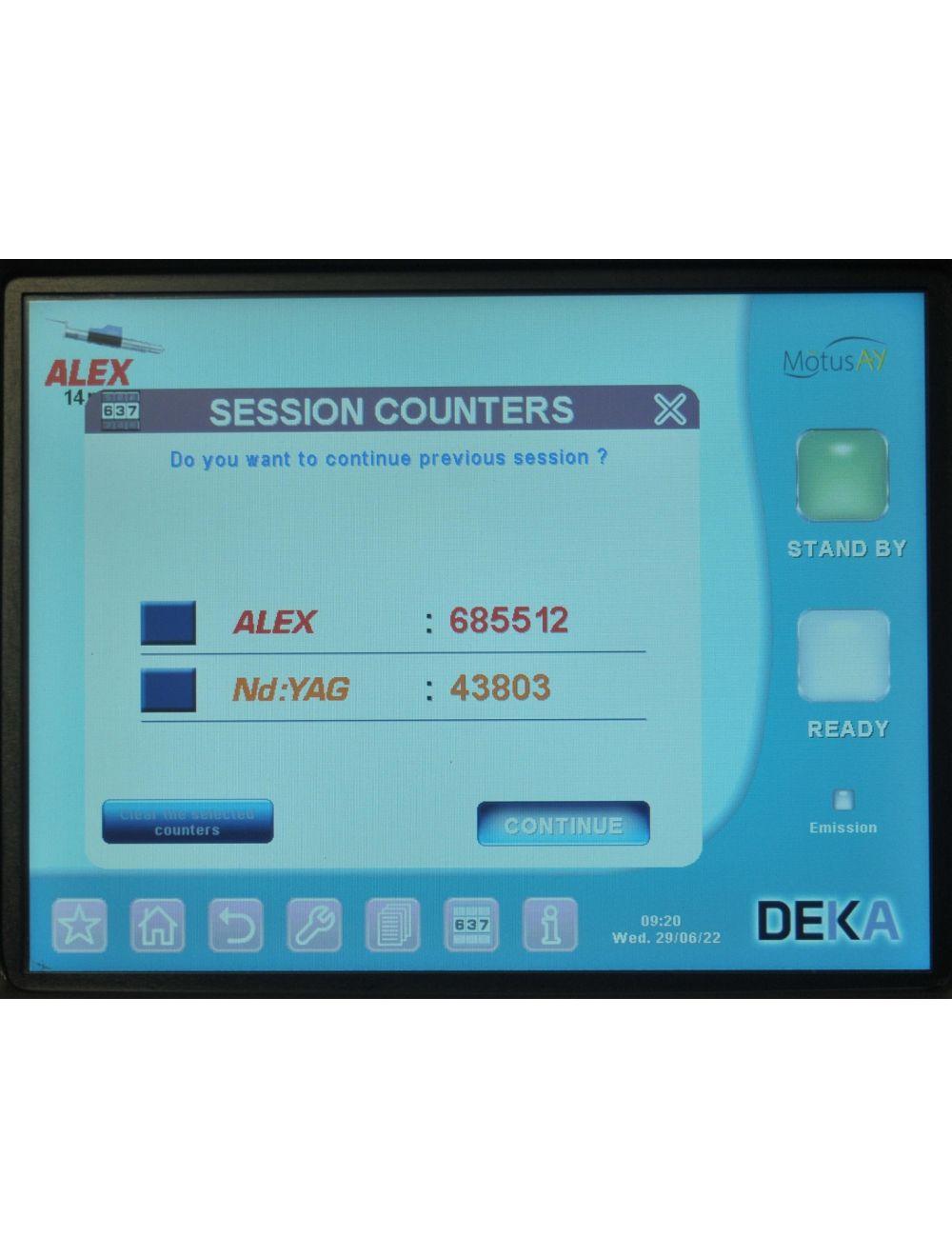 2021 DEKA MotusAY Dual Nd YAG Alex Laser 755 1064 Hair Removal Vascular Motus AY Sol International Medical