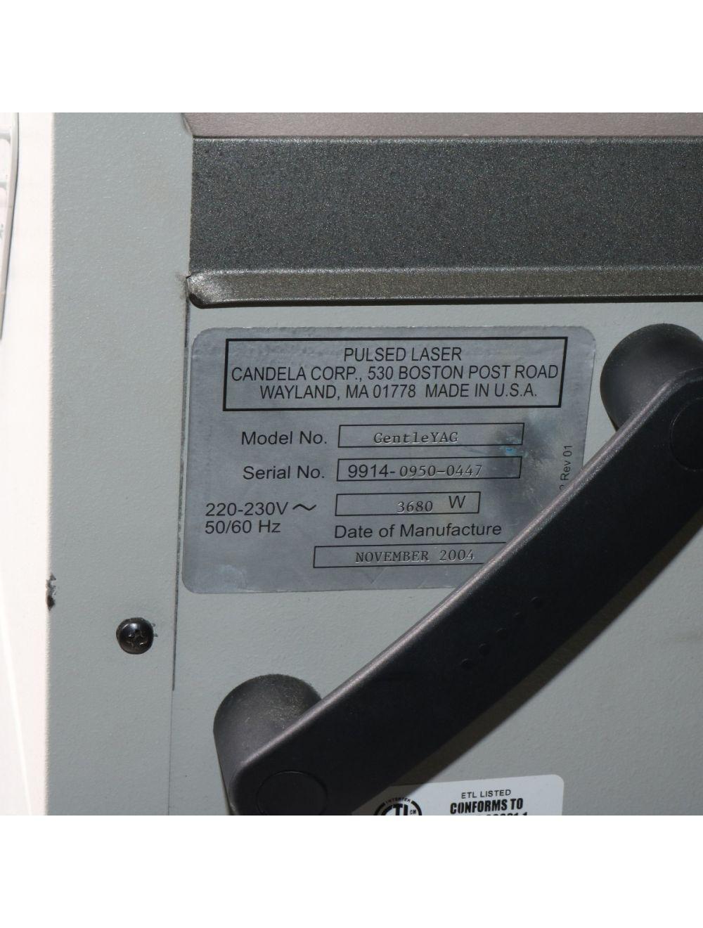 2004 Candela GentleYAG Nd YAG Laser Gentle YAG 2 Handpiece HR 6/8/10mm 1064nm Candela