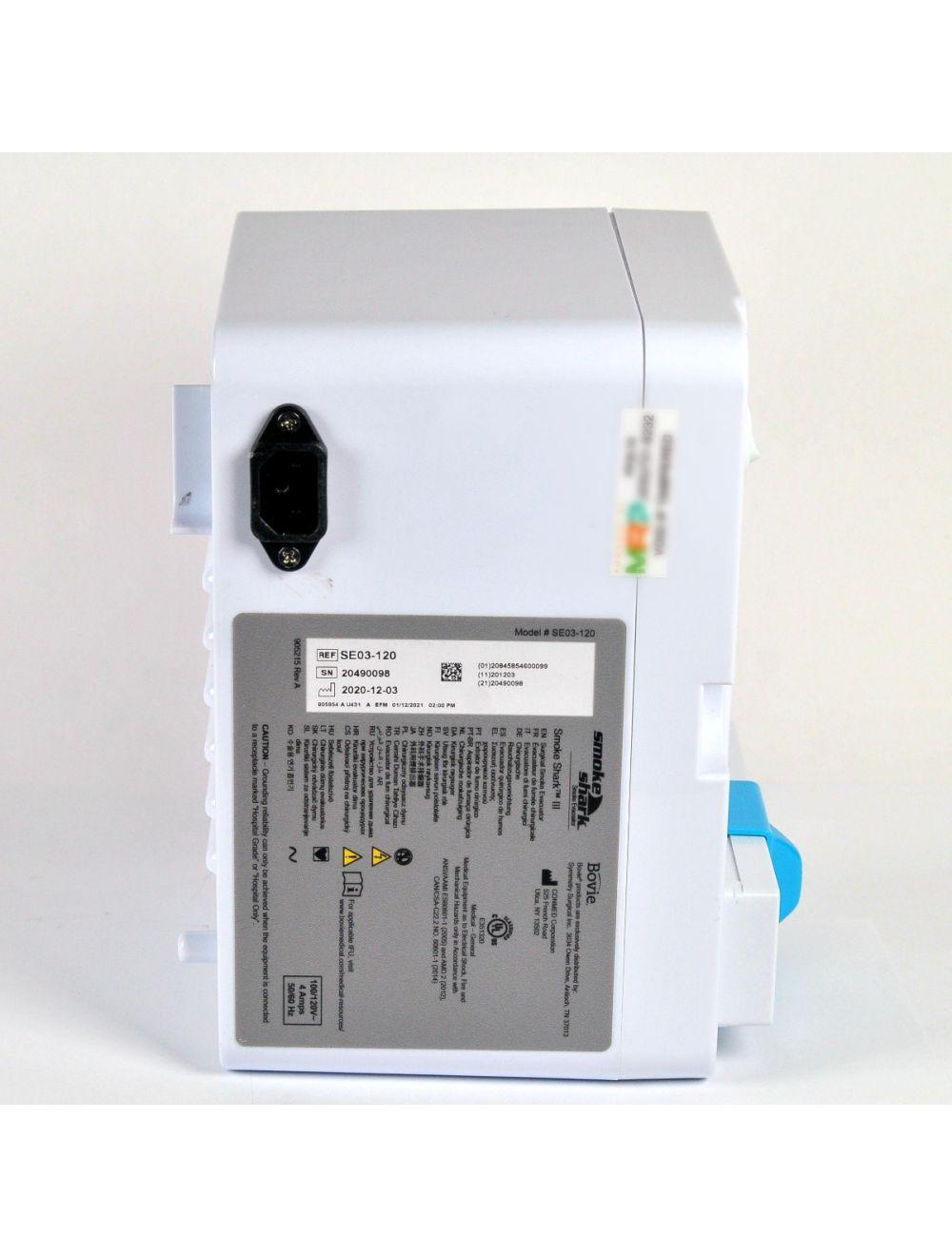 Bovie Smoke Shark III 3 Surgical Smoke Evacuator w/Pencil Adapter SE03-120 2020 Sol International Medical